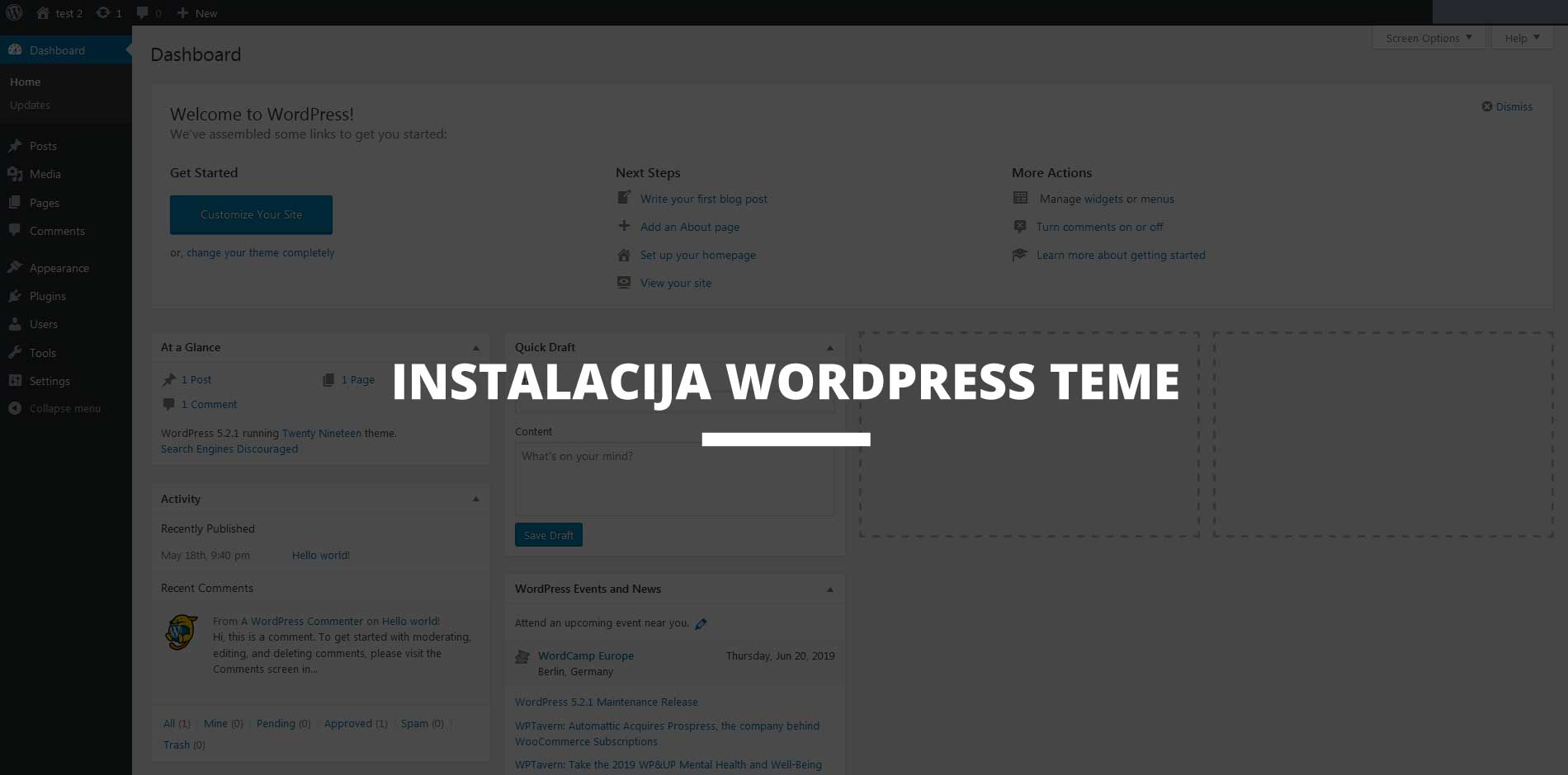 Instalacija WordPress teme